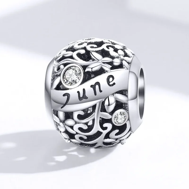 (imagine pentru) Talisman Tip Pandora Iunie Birthstone din argint - SCC1385-6 - Vizualizare 4