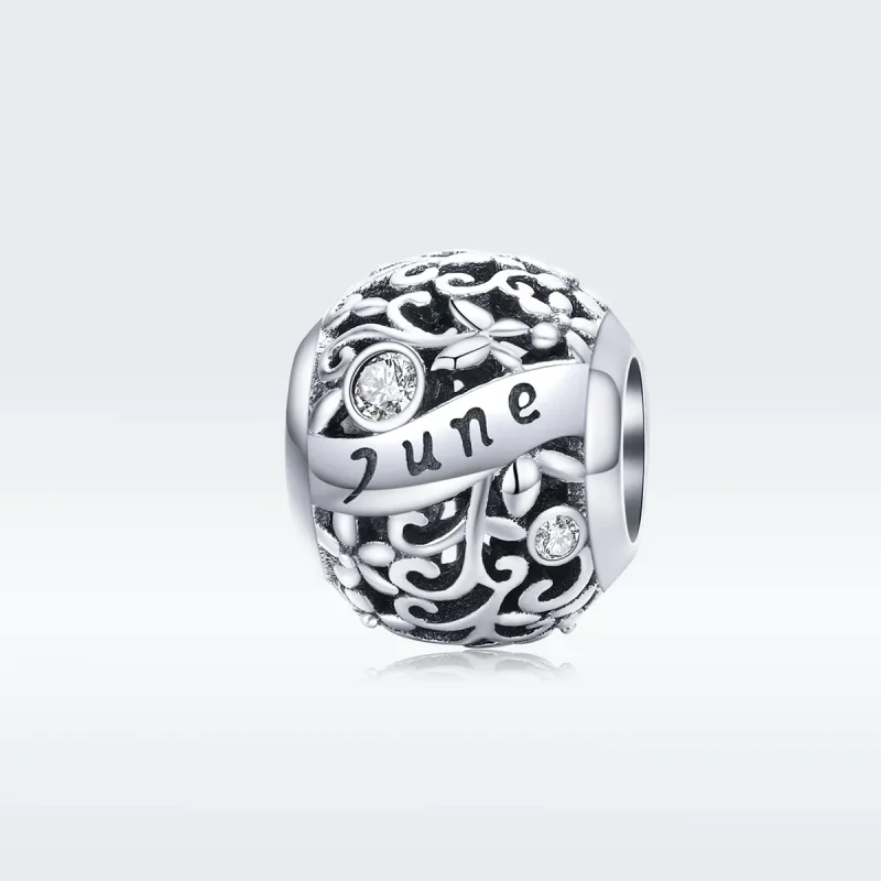 (imagine pentru) Talisman Tip Pandora Iunie Birthstone din argint - SCC1385-6 - Vizualizare 5