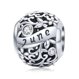 (imagine pentru) Talisman Tip Pandora Iunie Birthstone din argint - SCC1385-6