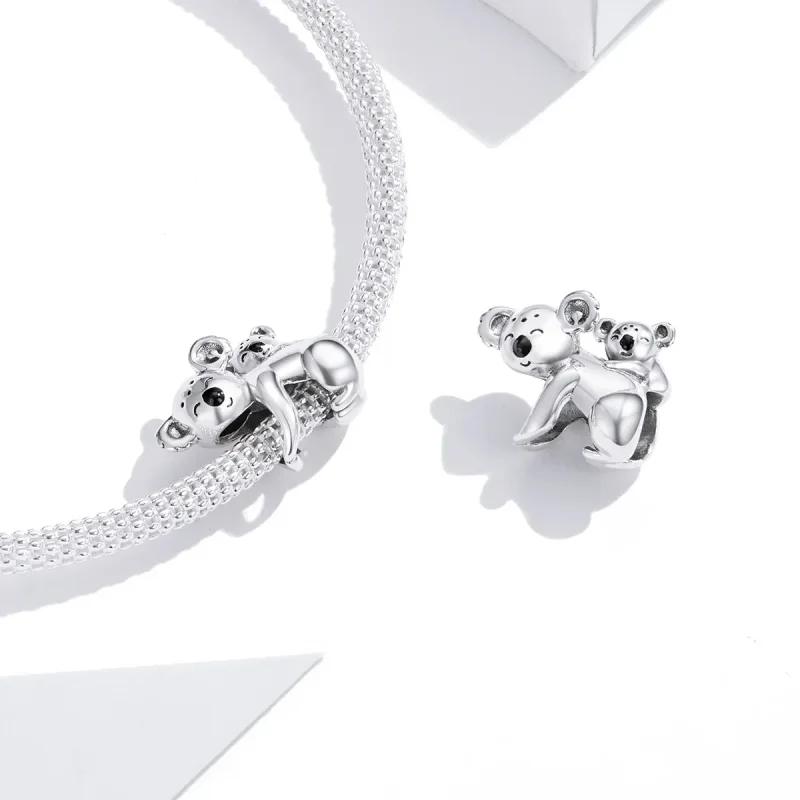 (imagine pentru) Talisman Tip Pandora Koala cu Kid din argint - BSC260 - Vizualizare 4