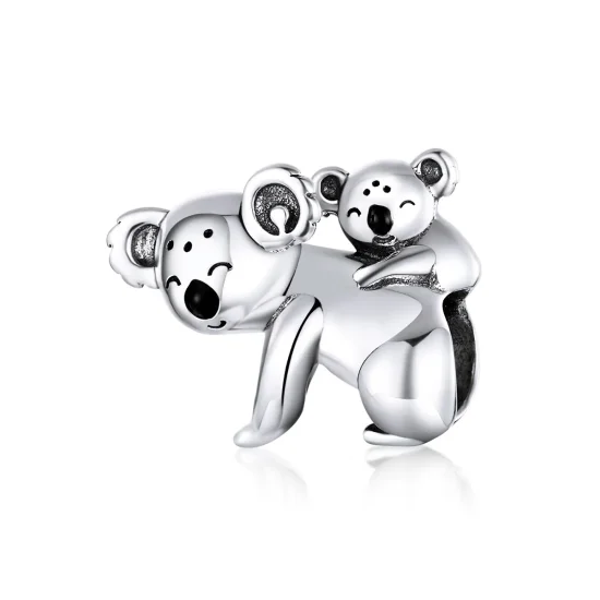 (imagine pentru) Talisman Tip Pandora Koala cu Kid din argint - BSC260