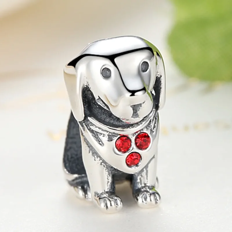 (imagine pentru) Talisman Tip Pandora Labrador din argint - SCC016 - Vizualizare 3