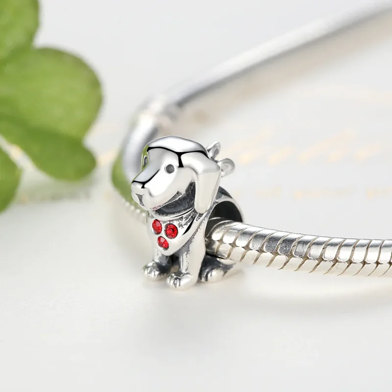 (imagine pentru) Talisman Tip Pandora Labrador din argint - SCC016 - Vizualizare 5