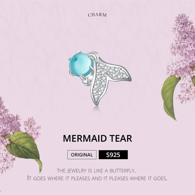 (imagine pentru) Talisman Tip Pandora Lacrimi de sirenă din argint - SCC1226 - Vizualizare 2