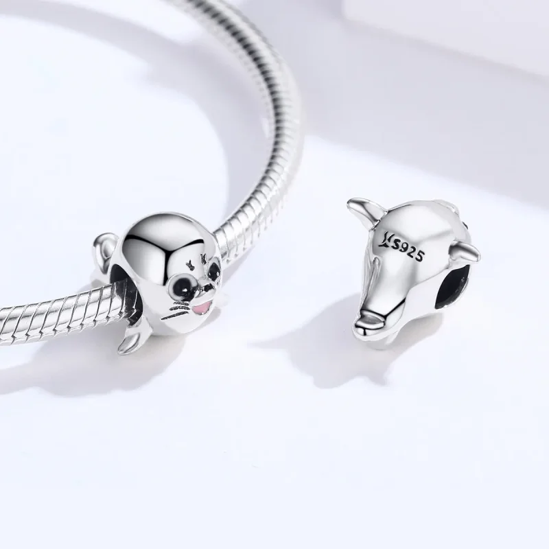 (imagine pentru) Talisman Tip Pandora Leu de mare din argint - SCC1253 - Vizualizare 4
