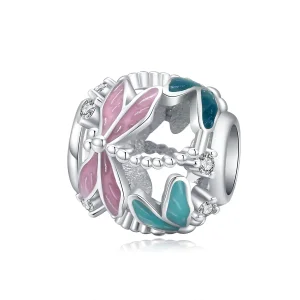 (imagine pentru) Talisman Tip Pandora libelulă din argint - BSC198