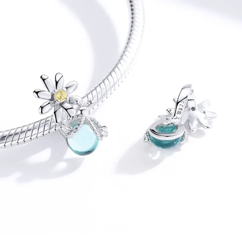 (imagine pentru) Talisman Tip Pandora Licuricii și Daisy din argint - SCC1369 - Vizualizare 4