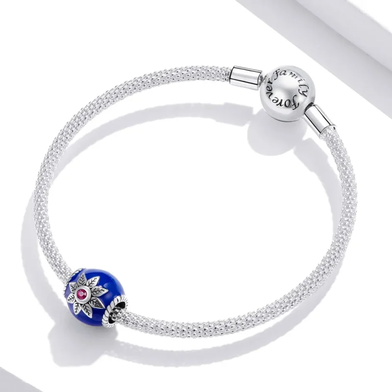 (imagine pentru) Talisman Tip Pandora Lotus din argint - SCC1822 - Vizualizare 3