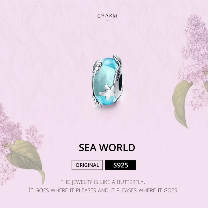 (imagine pentru) Talisman Tip Pandora Lumea mării din argint - SCC1257 - Vizualizare 2