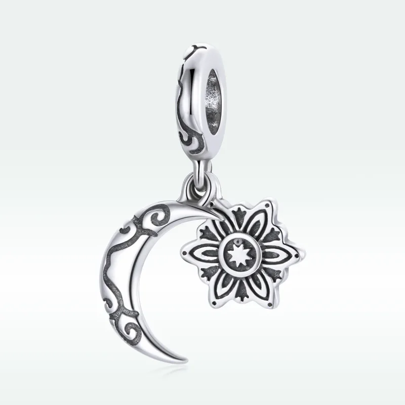(imagine pentru) Talisman Tip Pandora Luna Lotus din argint - SCC1826 - Vizualizare 5