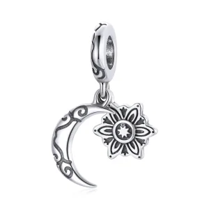 (imagine pentru) Talisman Tip Pandora Luna Lotus din argint - SCC1826