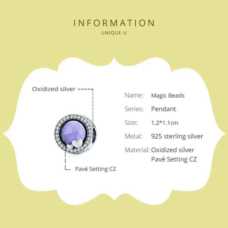 (imagine pentru) Talisman Tip Pandora Magie din argint - SCC1817 - Vizualizare 6