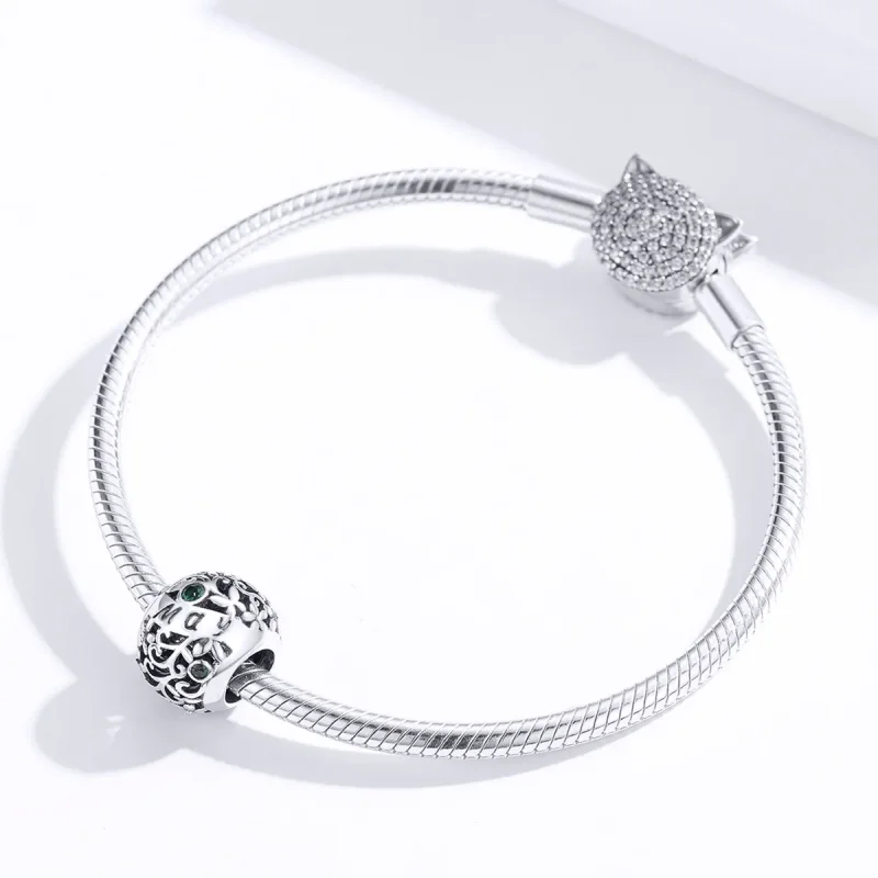 (imagine pentru) Talisman Tip Pandora Mai Birthstone din argint - SCC1385-5 - Vizualizare 3