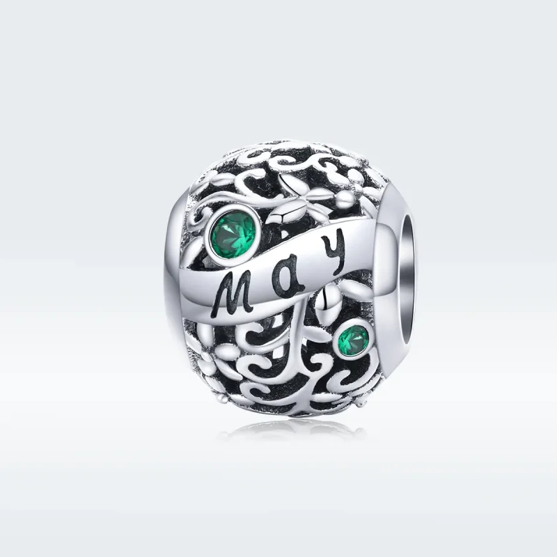 (imagine pentru) Talisman Tip Pandora Mai Birthstone din argint - SCC1385-5 - Vizualizare 5