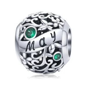 (imagine pentru) Talisman Tip Pandora Mai Birthstone din argint - SCC1385-5