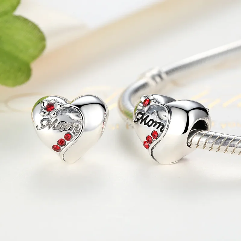 (imagine pentru) Talisman Tip Pandora Mama Inimă din argint - SCC004 - Vizualizare 4