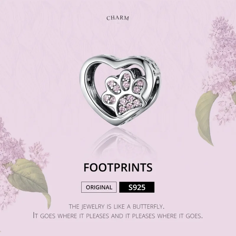 (imagine pentru) Talisman Tip Pandora Marca animalelor de companie din argint - SCC1191 - Vizualizare 2
