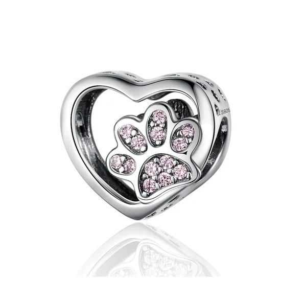 (imagine pentru) Talisman Tip Pandora Marca animalelor de companie din argint - SCC1191