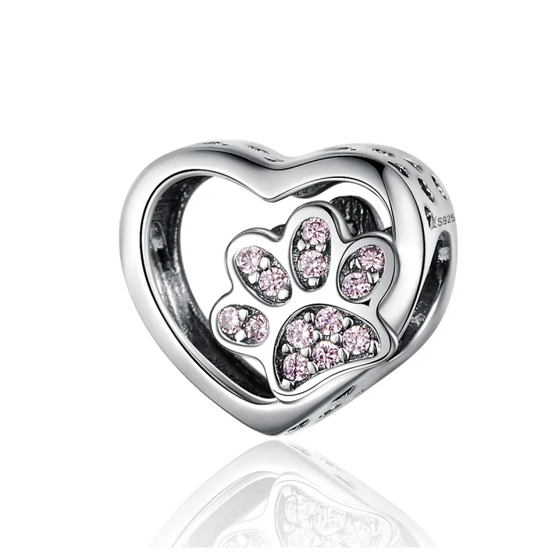 (imagine pentru) Talisman Tip Pandora Marca animalelor de companie din argint - SCC1191