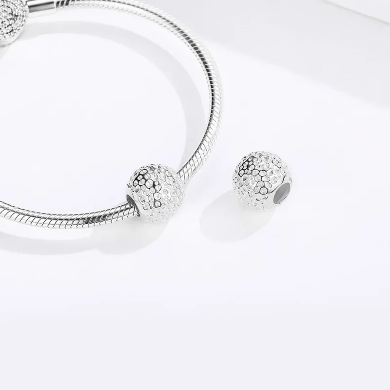 (imagine pentru) Talisman Tip Pandora Margele Cu Textură din argint - SCC1245 - Vizualizare 4