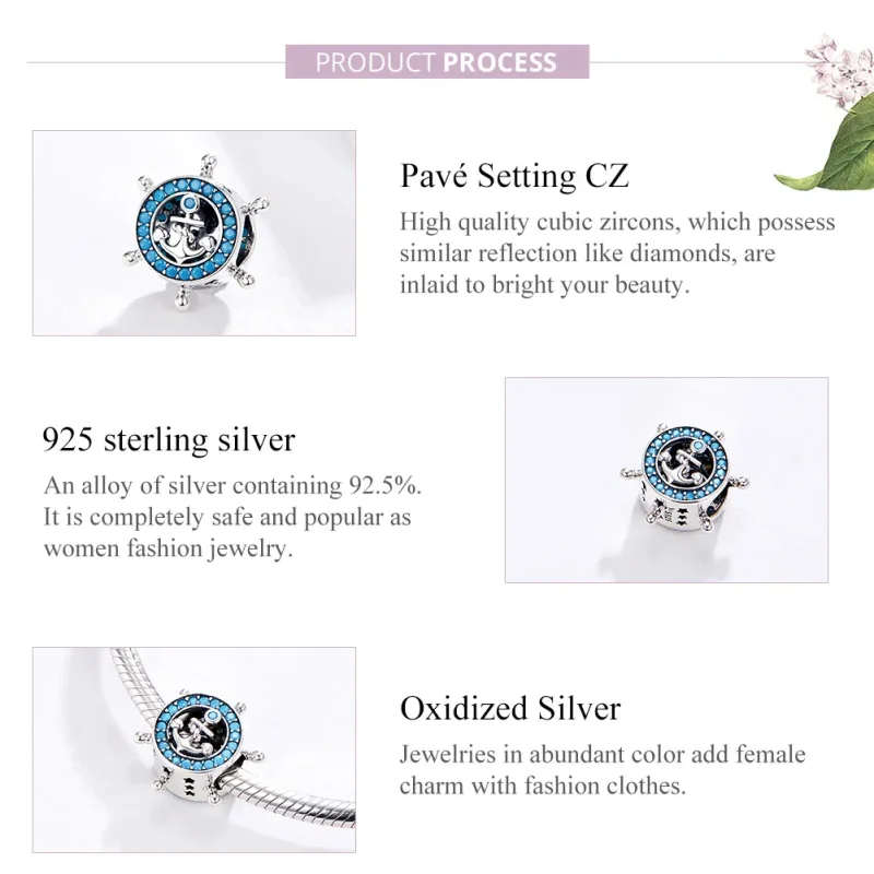 (imagine pentru) Talisman Tip Pandora Maritim din argint - SCC1200 - Vizualizare 4