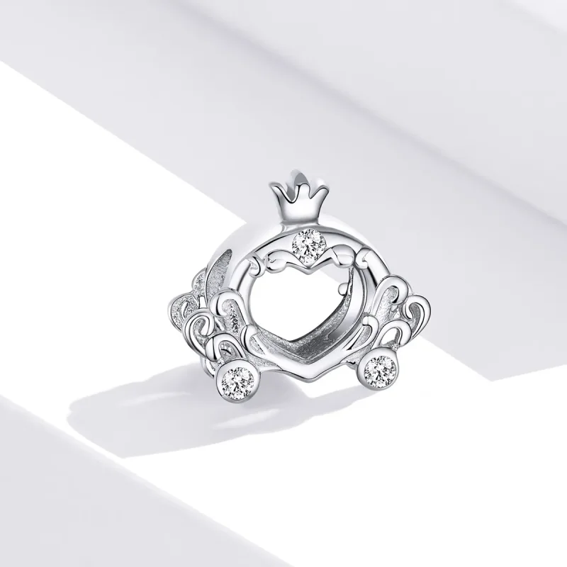 (imagine pentru) Talisman Tip Pandora Masina de dovleac Cenusareasa lui din argint - BSC270 - Vizualizare 2