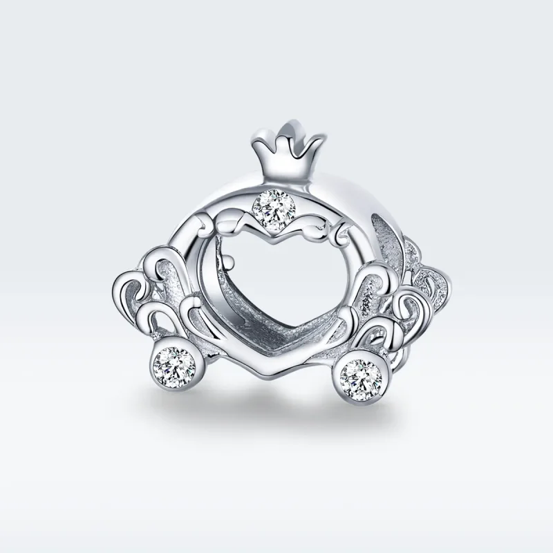 (imagine pentru) Talisman Tip Pandora Masina de dovleac Cenusareasa lui din argint - BSC270 - Vizualizare 5