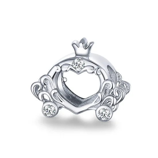 (imagine pentru) Talisman Tip Pandora Masina de dovleac Cenusareasa lui din argint - BSC270