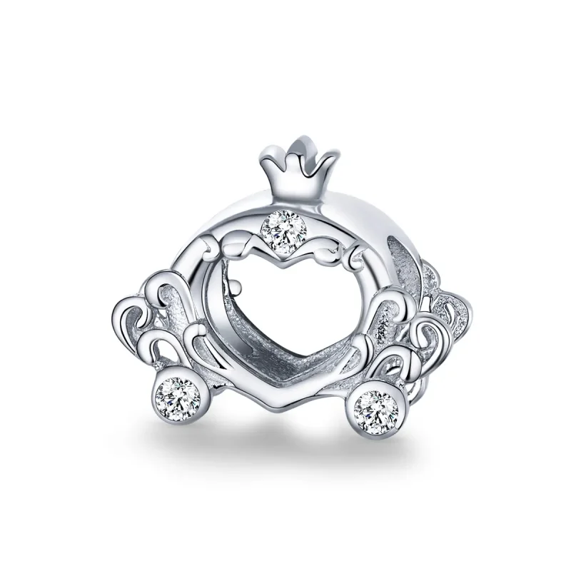 (imagine pentru) Talisman Tip Pandora Masina de dovleac Cenusareasa lui din argint - BSC270