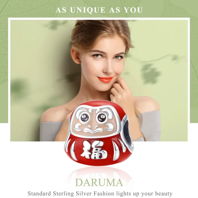 (imagine pentru) Talisman Tip Pandora Micul Daruma din argint - SCC1087 - Vizualizare 2