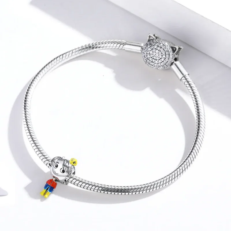 (imagine pentru) Talisman Tip Pandora Micul Print din argint - SCC1813 - Vizualizare 3