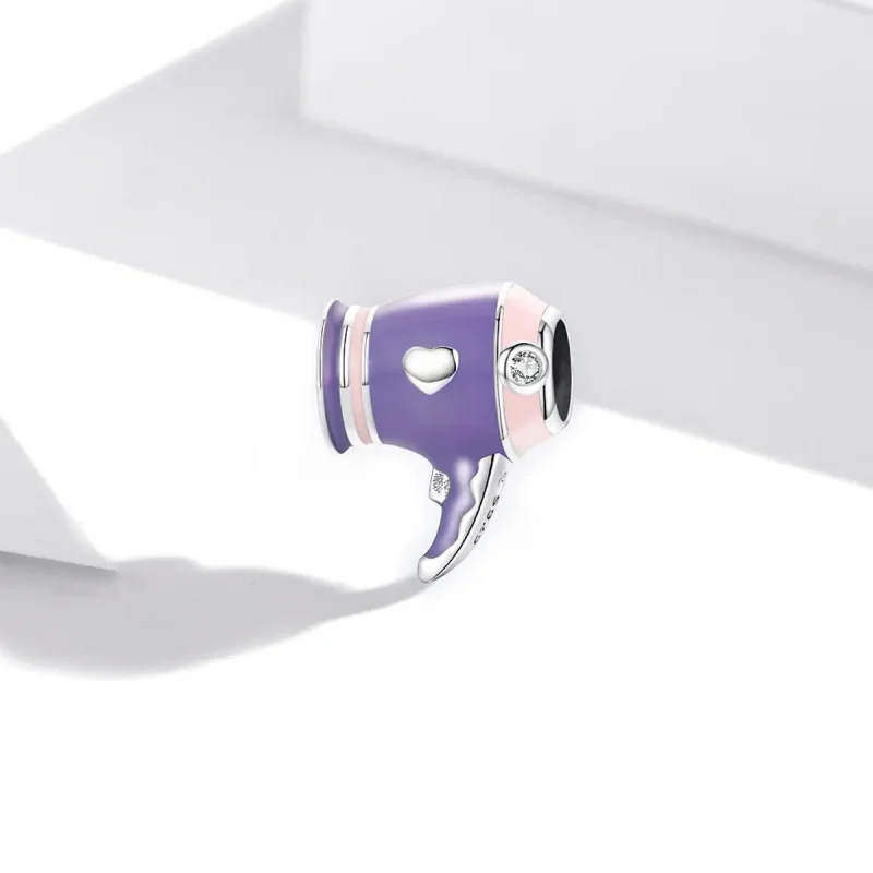(imagine pentru) Talisman Tip Pandora Mini uscător de păr din argint - SCC1865 - Vizualizare 2