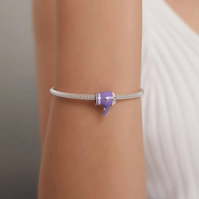 (imagine pentru) Talisman Tip Pandora Mini uscător de păr din argint - SCC1865 - Vizualizare 5