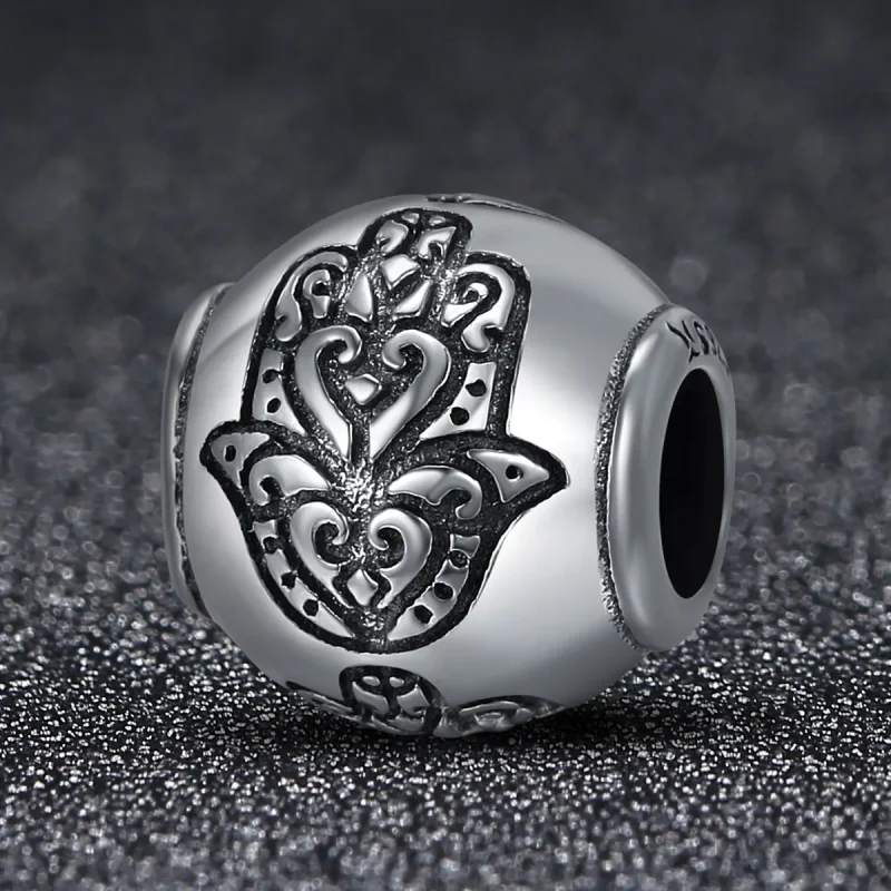 (imagine pentru) Talisman Tip Pandora Mâna Fatimei din argint - SCC306 - Vizualizare 3