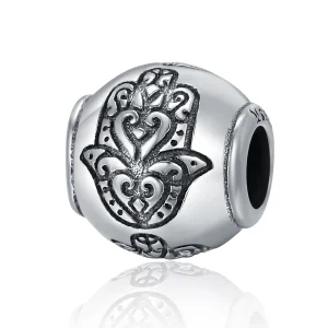 (imagine pentru) Talisman Tip Pandora Mâna Fatimei din argint - SCC306
