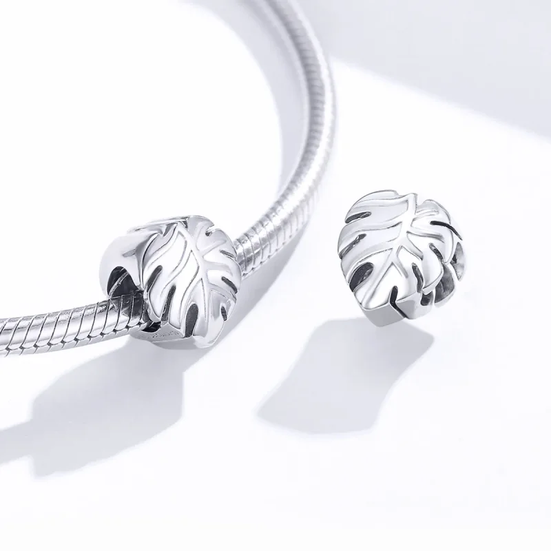 (imagine pentru) Talisman Tip Pandora Monstera din argint - BSC141 - Vizualizare 4