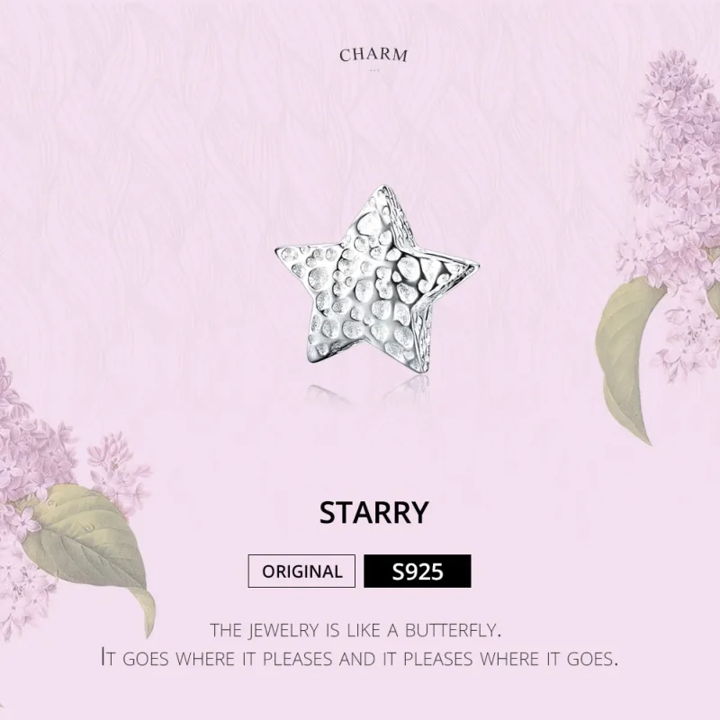 (imagine pentru) Talisman Tip Pandora Înstelat din argint - SCC1246 - Vizualizare 2