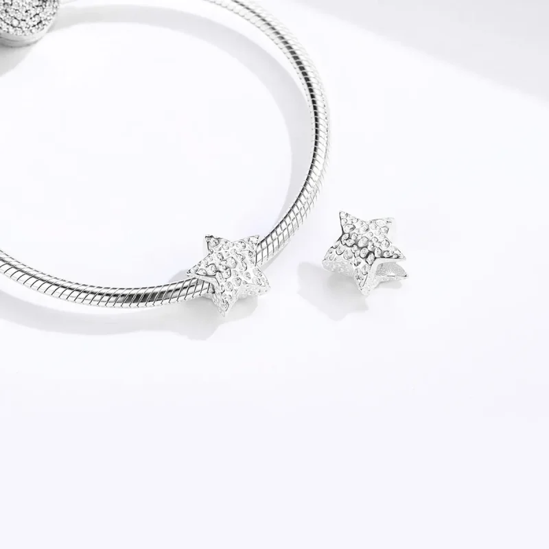 (imagine pentru) Talisman Tip Pandora Înstelat din argint - SCC1246 - Vizualizare 4