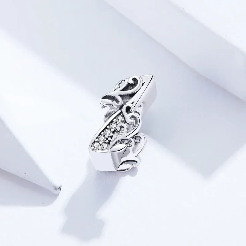 (imagine pentru) Talisman Tip Pandora Numărul 1 din argint - SCC1418-1 - Vizualizare 2