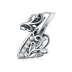 (imagine pentru) Talisman Tip Pandora Numărul 1 din argint - SCC1418-1