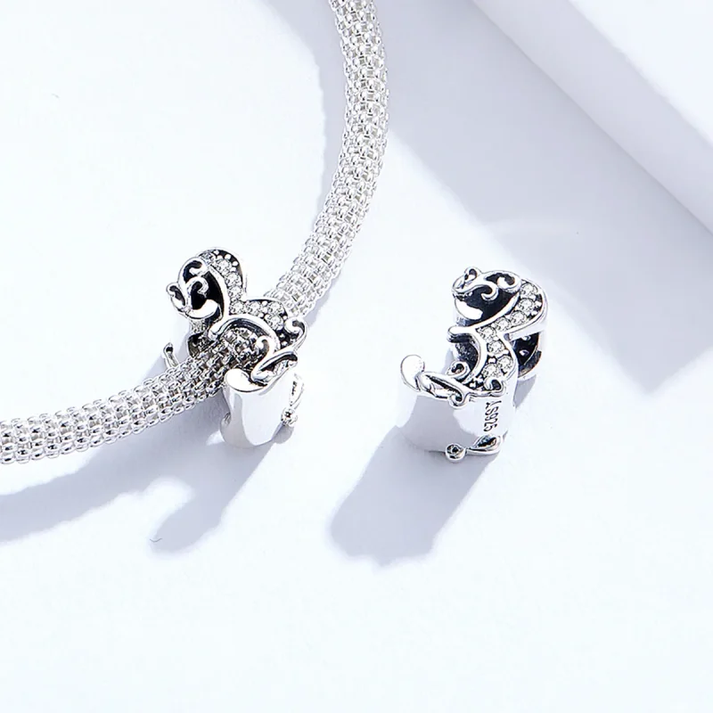 (imagine pentru) Talisman Tip Pandora Numărul 3 din argint - SCC1418-3 - Vizualizare 4