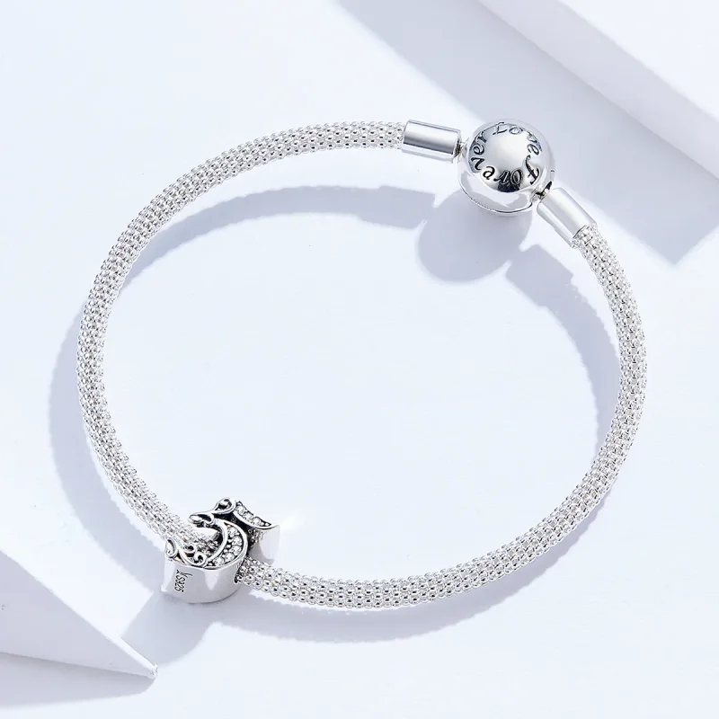 (imagine pentru) Talisman Tip Pandora Numărul 5 din argint - SCC1418-5 - Vizualizare 3