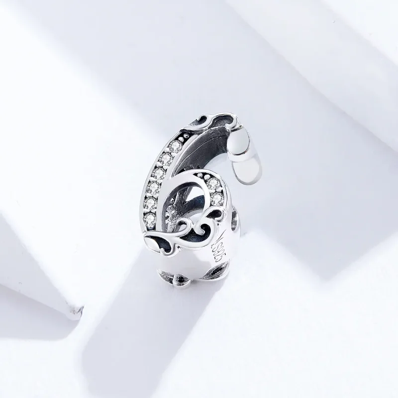 (imagine pentru) Talisman Tip Pandora Numărul 6 din argint - SCC1418-6 - Vizualizare 2