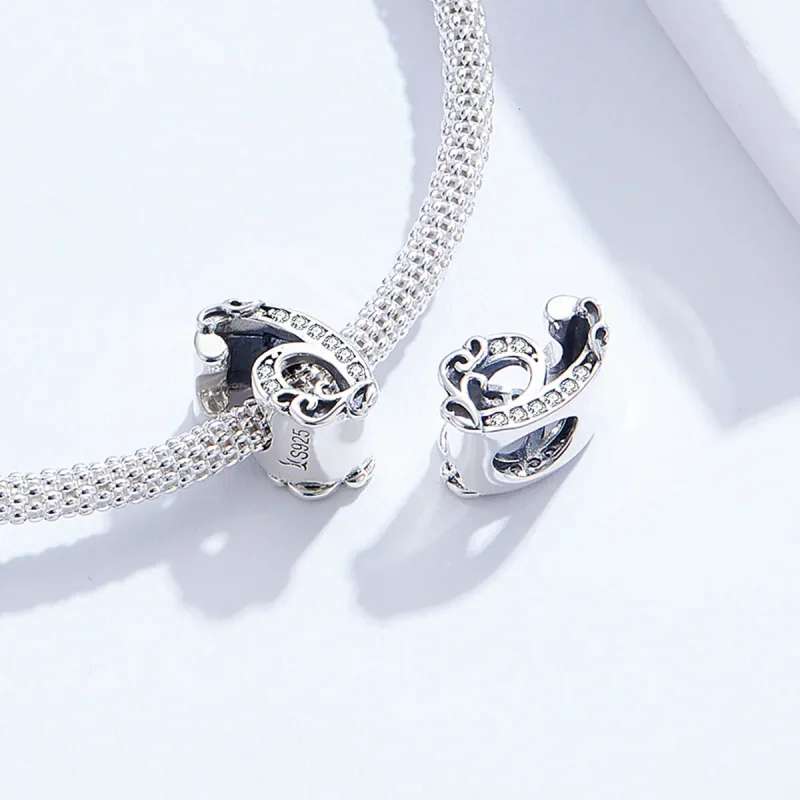 (imagine pentru) Talisman Tip Pandora Numărul 6 din argint - SCC1418-6 - Vizualizare 4