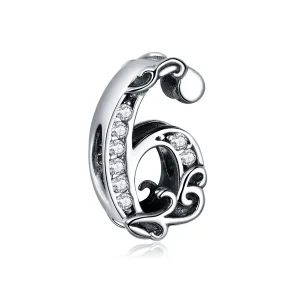 (imagine pentru) Talisman Tip Pandora Numărul 6 din argint - SCC1418-6