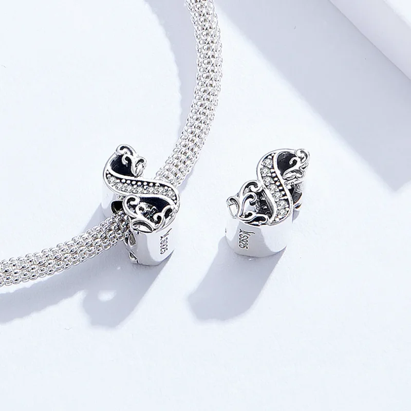 (imagine pentru) Talisman Tip Pandora Numărul 8 din argint - SCC1418-8 - Vizualizare 4