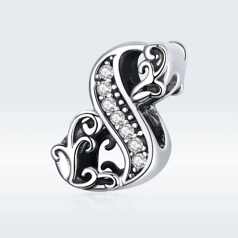 (imagine pentru) Talisman Tip Pandora Numărul 8 din argint - SCC1418-8 - Vizualizare 5