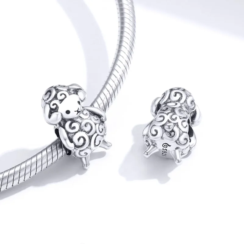 (imagine pentru) Talisman Tip Pandora Oaia Mică din argint - BSC187 - Vizualizare 4