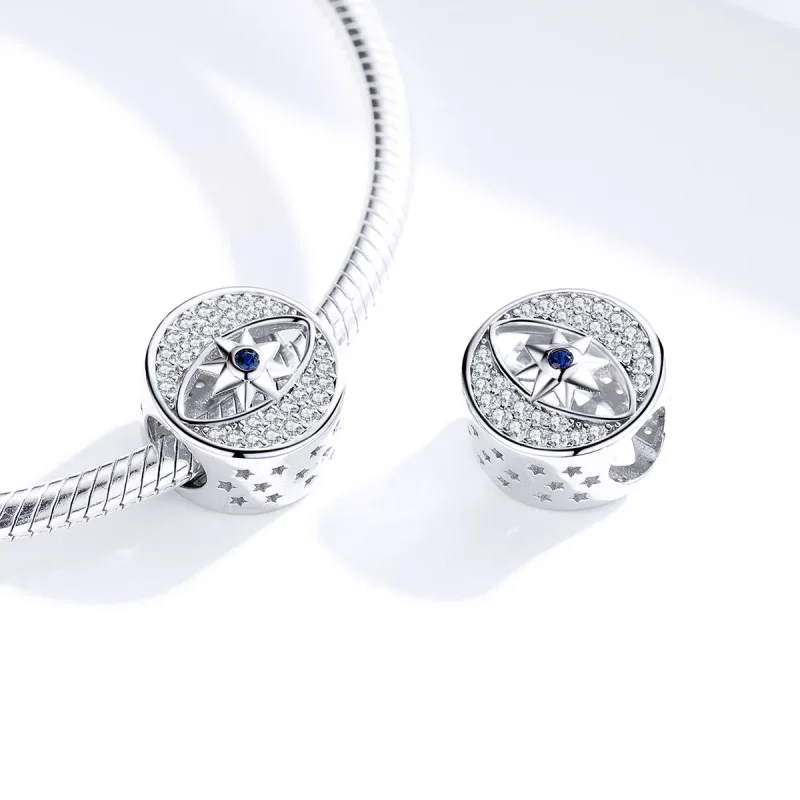 (imagine pentru) Talisman Tip Pandora Ochi norocos din argint - SCC1368 - Vizualizare 2