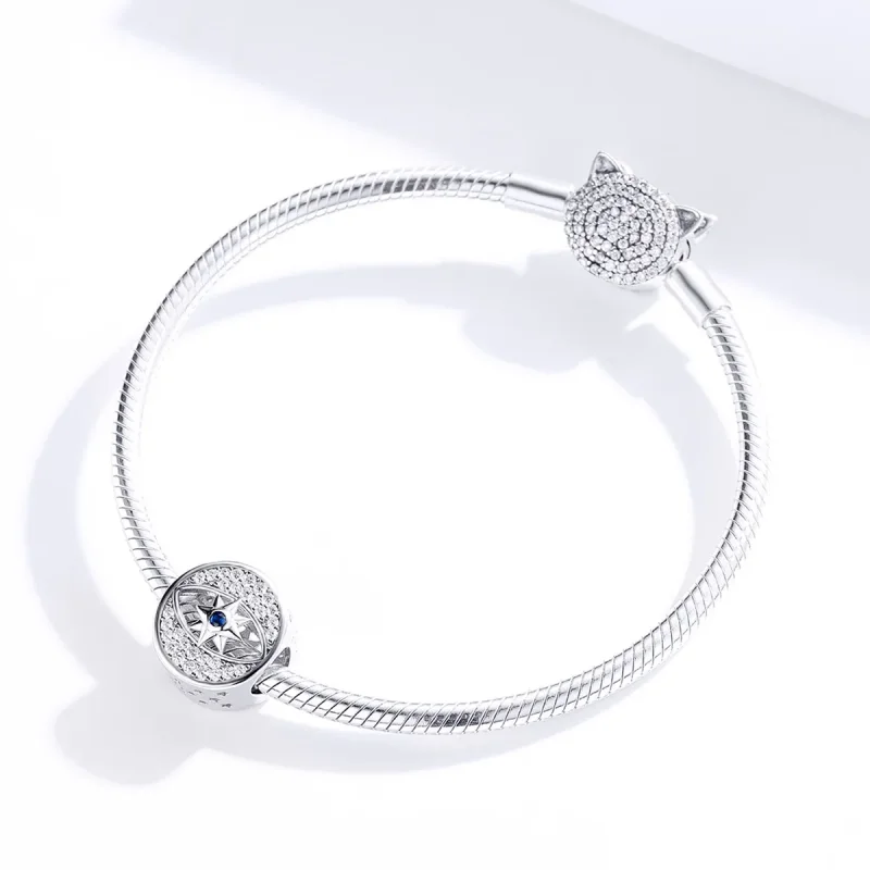 (imagine pentru) Talisman Tip Pandora Ochi norocos din argint - SCC1368 - Vizualizare 4